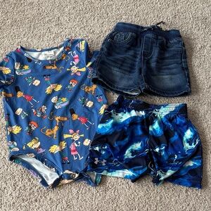 Under Armour Kids Blue and Black Wave Shorts